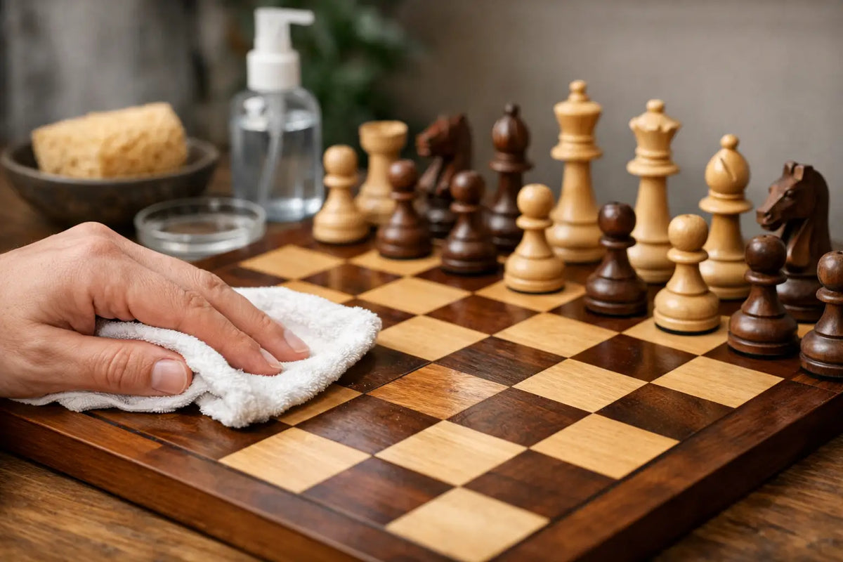 Come pulire una scacchiera in legno senza rovinarla